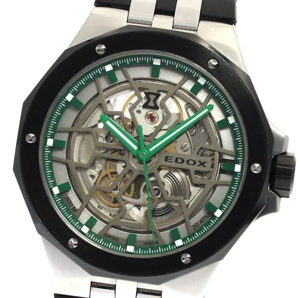 EDOX Delphin Meccano 85303-3NN-VB skeleton Dial Automatic Men's Watch_886082 - Picture 1 of 7